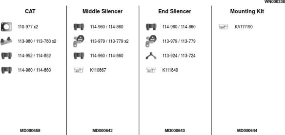 FA1 WN000338 - Система випуску ОГ autocars.com.ua