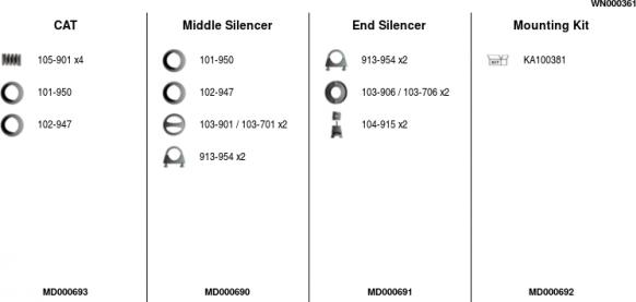 FA1 WN000361 - Система випуску ОГ autocars.com.ua