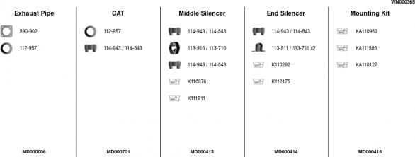 FA1 WN000365 - Система випуску ОГ autocars.com.ua