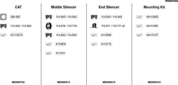 FA1 WN000366 - Система випуску ОГ autocars.com.ua