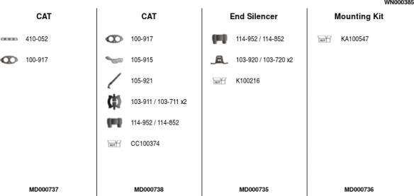 FA1 WN000385 - Система випуску ОГ autocars.com.ua