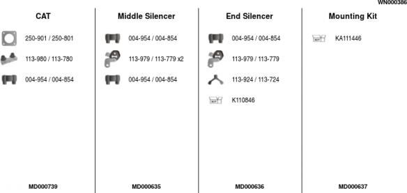 FA1 WN000386 - Система випуску ОГ autocars.com.ua