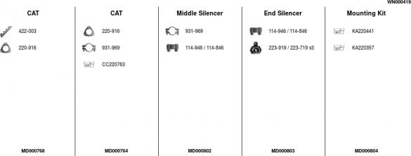 FA1 WN000419 - Система випуску ОГ autocars.com.ua