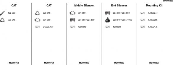 FA1 WN000420 - Система випуску ОГ autocars.com.ua