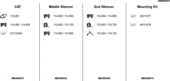 FA1 WN000451 - Система випуску ОГ autocars.com.ua