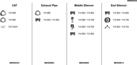 FA1 WN000455 - Система випуску ОГ autocars.com.ua