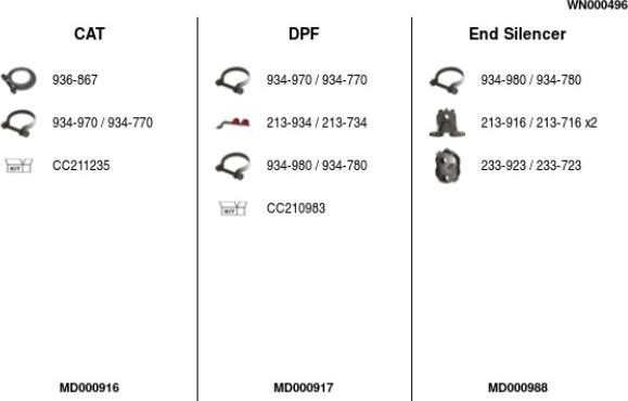 FA1 WN000496 - Система випуску ОГ autocars.com.ua