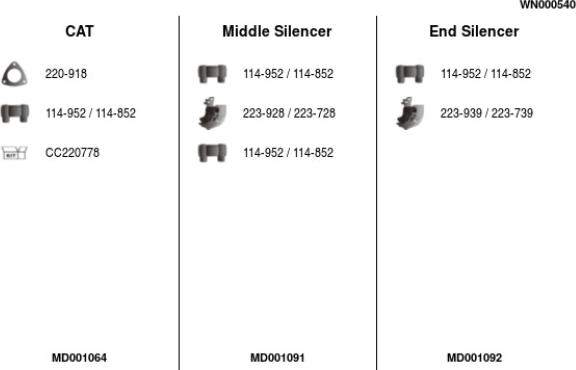 FA1 WN000540 - Система випуску ОГ autocars.com.ua