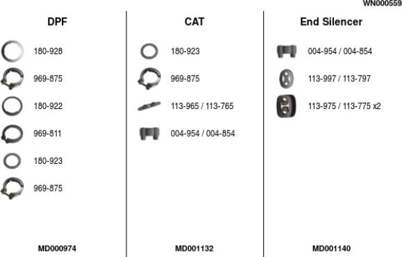 FA1 WN000559 - Система випуску ОГ autocars.com.ua