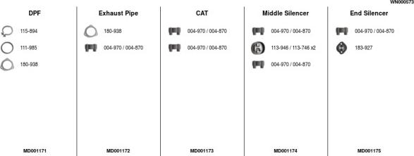 FA1 WN000573 - Система випуску ОГ autocars.com.ua