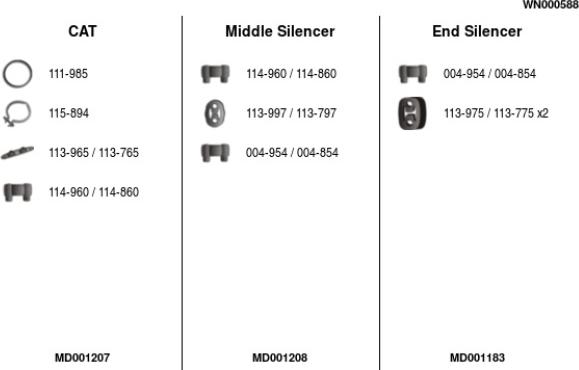 FA1 WN000588 - Система випуску ОГ autocars.com.ua