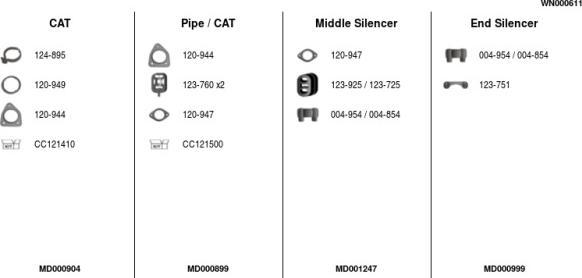 FA1 WN000611 - Система випуску ОГ autocars.com.ua