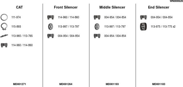 FA1 WN000620 - Система випуску ОГ autocars.com.ua