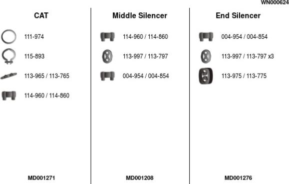 FA1 WN000624 - Система випуску ОГ autocars.com.ua