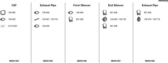 FA1 WN000628 - Система випуску ОГ autocars.com.ua