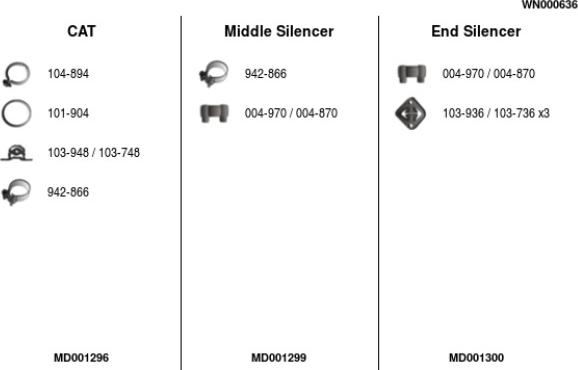 FA1 WN000636 - Система випуску ОГ autocars.com.ua