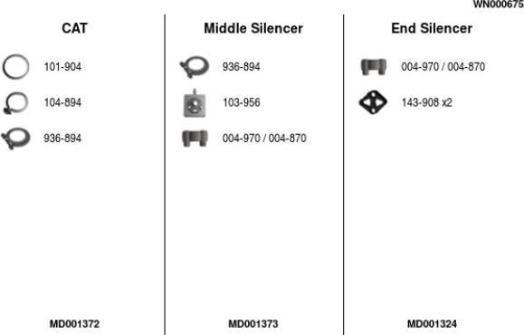 FA1 WN000675 - Система випуску ОГ autocars.com.ua