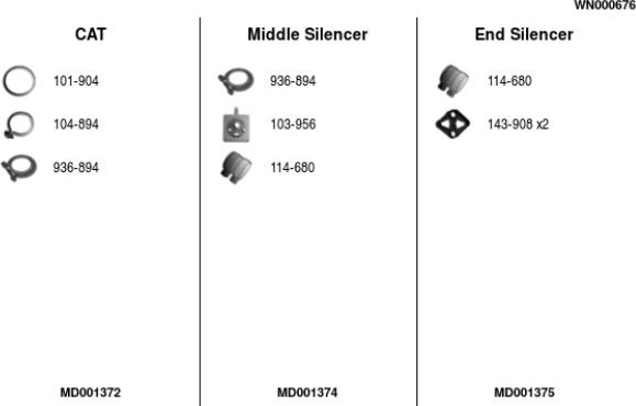 FA1 WN000676 - Система випуску ОГ autocars.com.ua