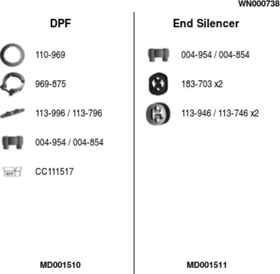 FA1 WN000738 - Система випуску ОГ autocars.com.ua