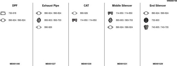 FA1 WN000748 - Система випуску ОГ autocars.com.ua