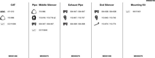 FA1 WN000790 - Система випуску ОГ autocars.com.ua