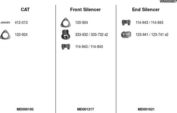 FA1 WN000807 - Система випуску ОГ autocars.com.ua