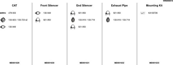 FA1 WN000810 - Система випуску ОГ autocars.com.ua