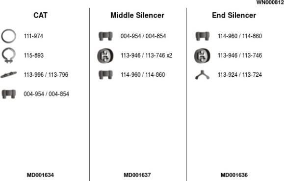 FA1 WN000812 - Система випуску ОГ autocars.com.ua