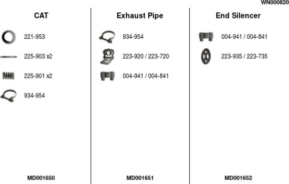FA1 WN000820 - Система випуску ОГ autocars.com.ua