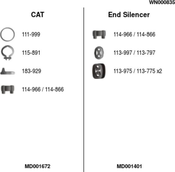 FA1 WN000835 - Система випуску ОГ autocars.com.ua