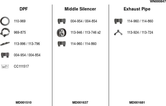 FA1 WN000847 - Система випуску ОГ autocars.com.ua