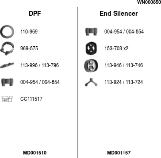 FA1 WN000850 - Система випуску ОГ autocars.com.ua