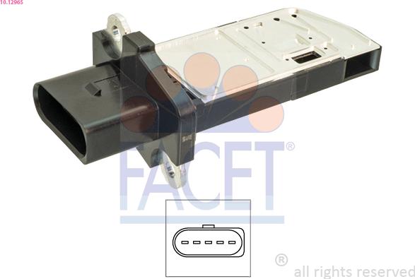 FACET 10.1296S - Датчик потоку, маси повітря autocars.com.ua