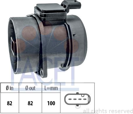 FACET 10.1455 - Датчик потока, массы воздуха autodnr.net