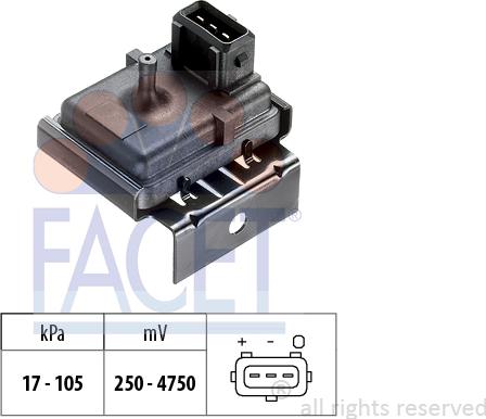 FACET 10.3021 - Датчик давления воздуха, высотный корректор autodnr.net