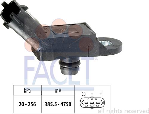 FACET 10.3055 - Датчик тиску повітря, висотний коректор autocars.com.ua
