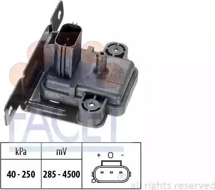 FACET 10.3058 - Pressure Sensor, brake booster car-mod.com