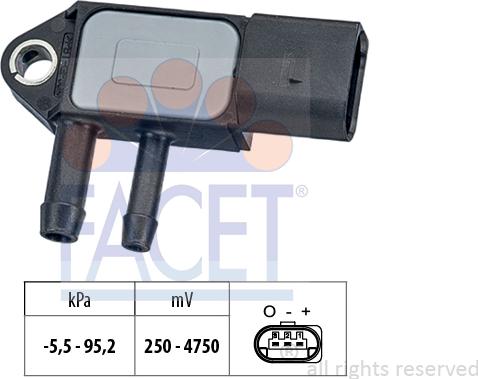 FACET 103263 - Датчик тиску, підсилювач гальмівної системи autocars.com.ua