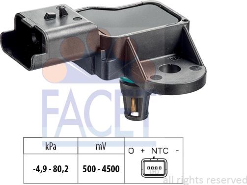 FACET 10.3270 - Датчик тиску повітря, висотний коректор autocars.com.ua
