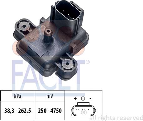 FACET 10.3355 - Датчик тиску повітря, висотний коректор autocars.com.ua