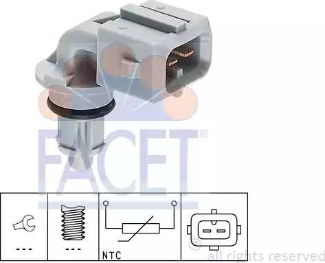 FACET 10.4002 - Датчик, температура впускається autocars.com.ua