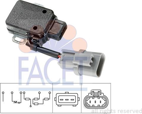 FACET 10.5019 - Датчик, положення дросельної заслінки autocars.com.ua