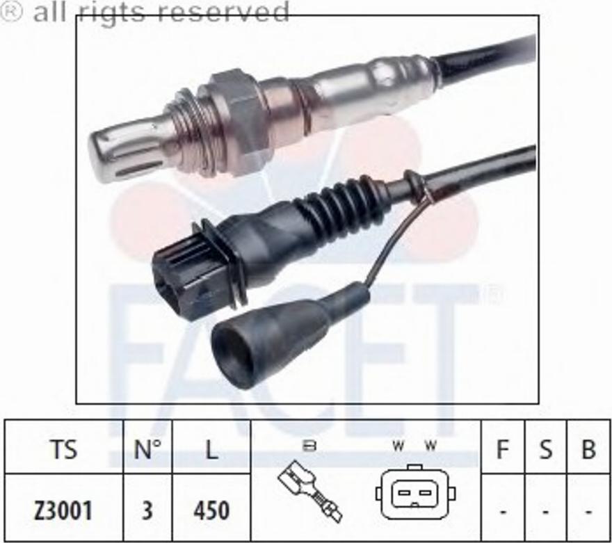 FACET 107029 - Лямбда-зонд autocars.com.ua