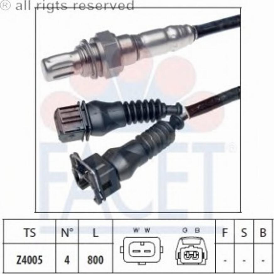 FACET 10.7039 - Лямбда-зонд autocars.com.ua