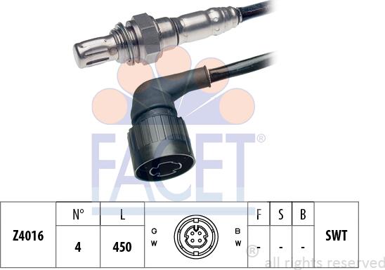 FACET 10.7101 - Лямбда-зонд autocars.com.ua