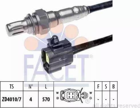 FACET 10.7105 - Лямбда-зонд autocars.com.ua