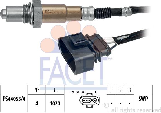 FACET 10.7148 - Лямбда-зонд autocars.com.ua