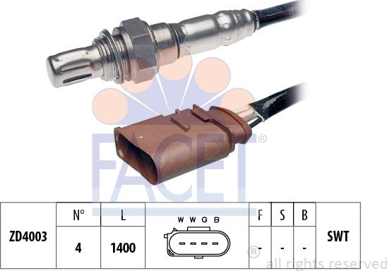 FACET 10.7180 - Лямбда-зонд autocars.com.ua