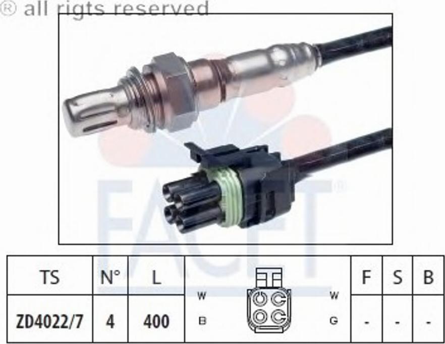 FACET 10.7267 - Лямбда-зонд autocars.com.ua