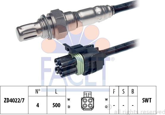 FACET 10.7268 - Лямбда-зонд autocars.com.ua